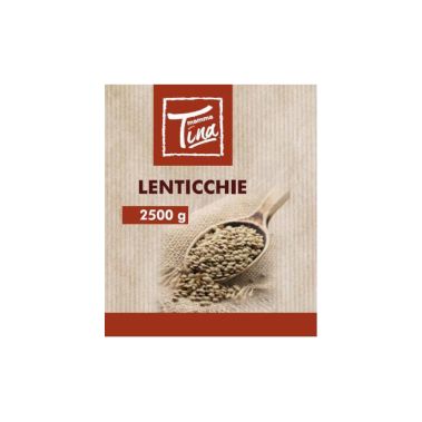 Lentils, in brine, 6*2.5kg (d.w. 1.5kg), Mamma Tina