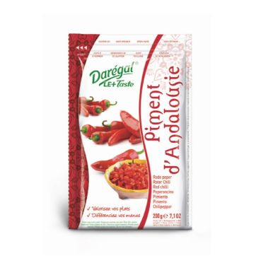 Pepper chili red, sliced, frozen, IQF, 10*200g, Daregal