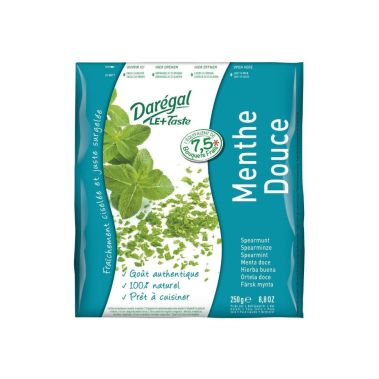 Spearmint, chopped, frozen, IQF, 8*250g, Daregal