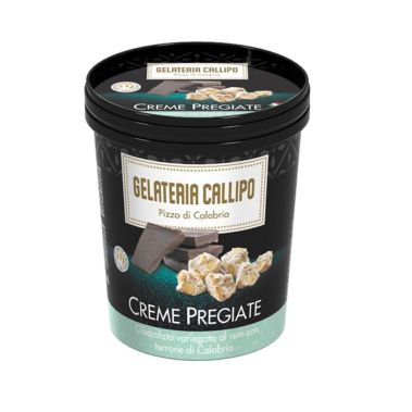 Мороженое Creme Pregiate Chocolate Nougat&Rum, 6*310г, Callipo Gelateria