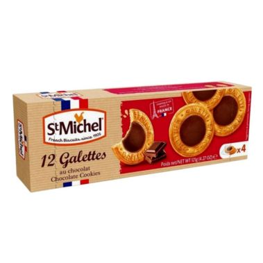 Küpsised voi Galettes sokolaadiga, 12*121g, St Michel