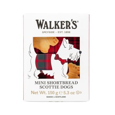 Cepumi smilšu mīklas Shortbread Scottie Dogs, mini, 10*150g, Walkers