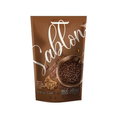 Chocolate Milk chips 38% cocoa, 8*1kg, Sablon