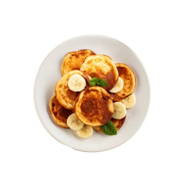 Pankūkas banānu ar biezpienu, mazas, bez laktozes, RTE, 7cm, sald., vak., 3*2kg, Mamma