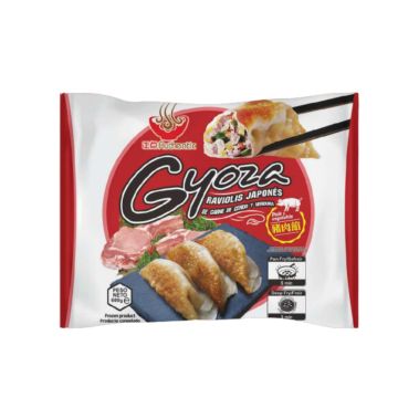 Snack Gyoza with pork and vegetables,  frozen, ~30pcs.,12*600g, Meng Fu