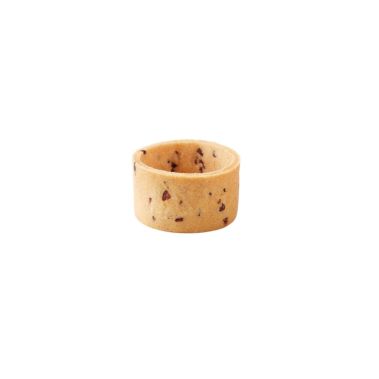 Tartalete ar taisnām malām, sviesta, ar šokolādes gabaliņiem, mini, 3.8cm, 1*(8*24), 192gab, Masdeu