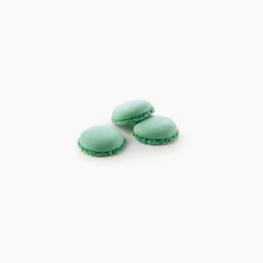 Shell Macaron halves, green, 3.5cm, 384pcs*2.4g, Masdeu