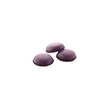 Makroonipooled, koorega, lilla, 3,5 cm, 384 tk*2,4 g, Masdeu