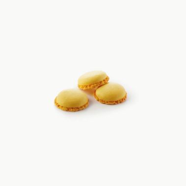 Shell Macaron halves, yellow, 3.5cm, 384pcs*2.4g, Masdeu