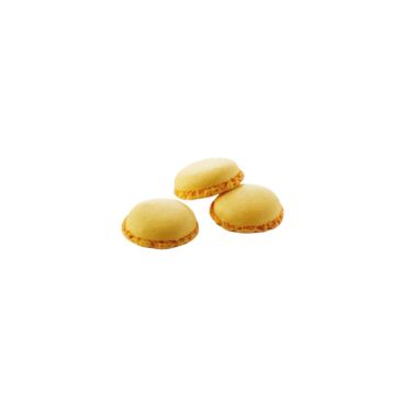 Makroonipooled, koorega, kollased, 3,5 cm, 384 tk*2,4 g, Masdeu