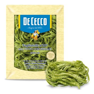 Pasta Tagliatelle Matas-107 muna ja spinatiga, 12*250g, DeCecco