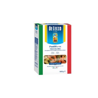 Pasta Fusilli Tricolore-34, 12*500g, DeCecco