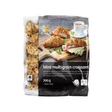 Kruasāns multigraudu, RTB, mini, sald., 6*700g (~20gab*35g), Latvijas Maiznieks