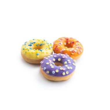 Donat mix with 3 taste (blueberry, orange, lemon) mini, RTE, frozen, 3*(30*22g), Vandemoortele