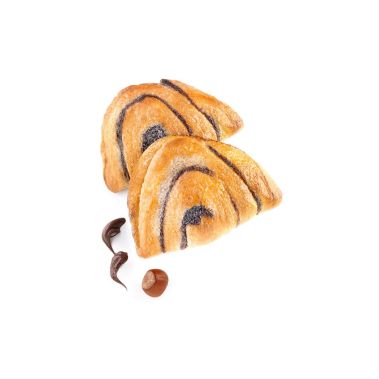 Булочка Sfogliatella с шоколадным и ореховым кремом, RTB, заморож., 60*90г, Bindi