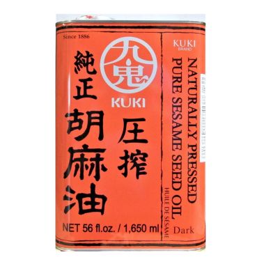 Масло кунжутное темное, 100%, 6*1.65л, Kuki