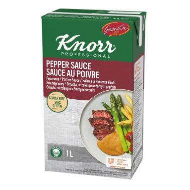 Sauce green and black pepper , liquid, 6*1L, Knorr Professional