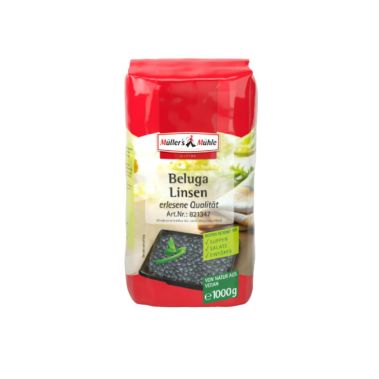 Lentils black Beluga, 10*1kg, Muller`s Muhle