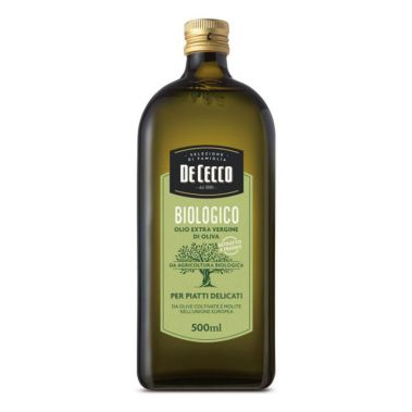 Olive oil Extra Virgin, BIO, 12*500ml, DeCecco